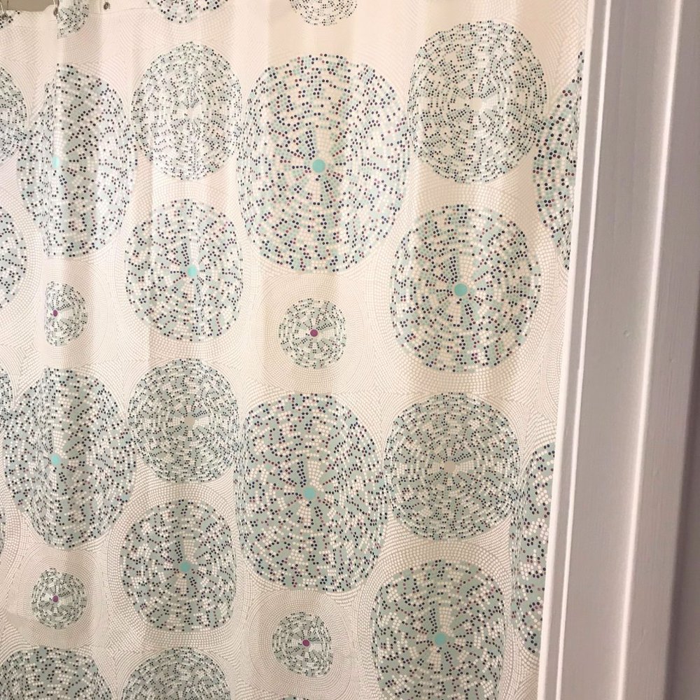 3 piece set: Shower Curtain, Rings and Liner